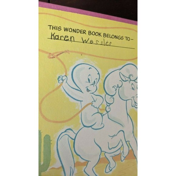 HC Book Casper The Friendly Ghost in Ghostland 1976 Wonder Books #850 Cartoon - Picture 3 of 8